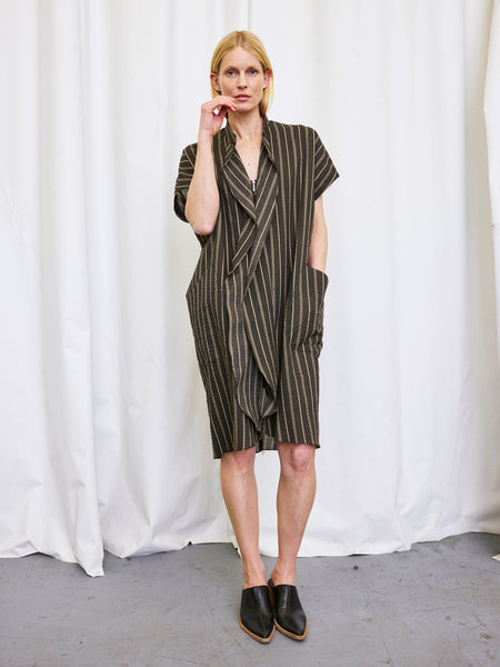 Fin Gaban Dress in Ripple Stripe | Zero + Maria Cornejo