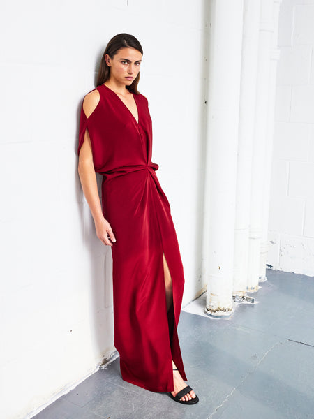 Long Miu Dress in Silk Crepe | Zero + Maria Cornejo