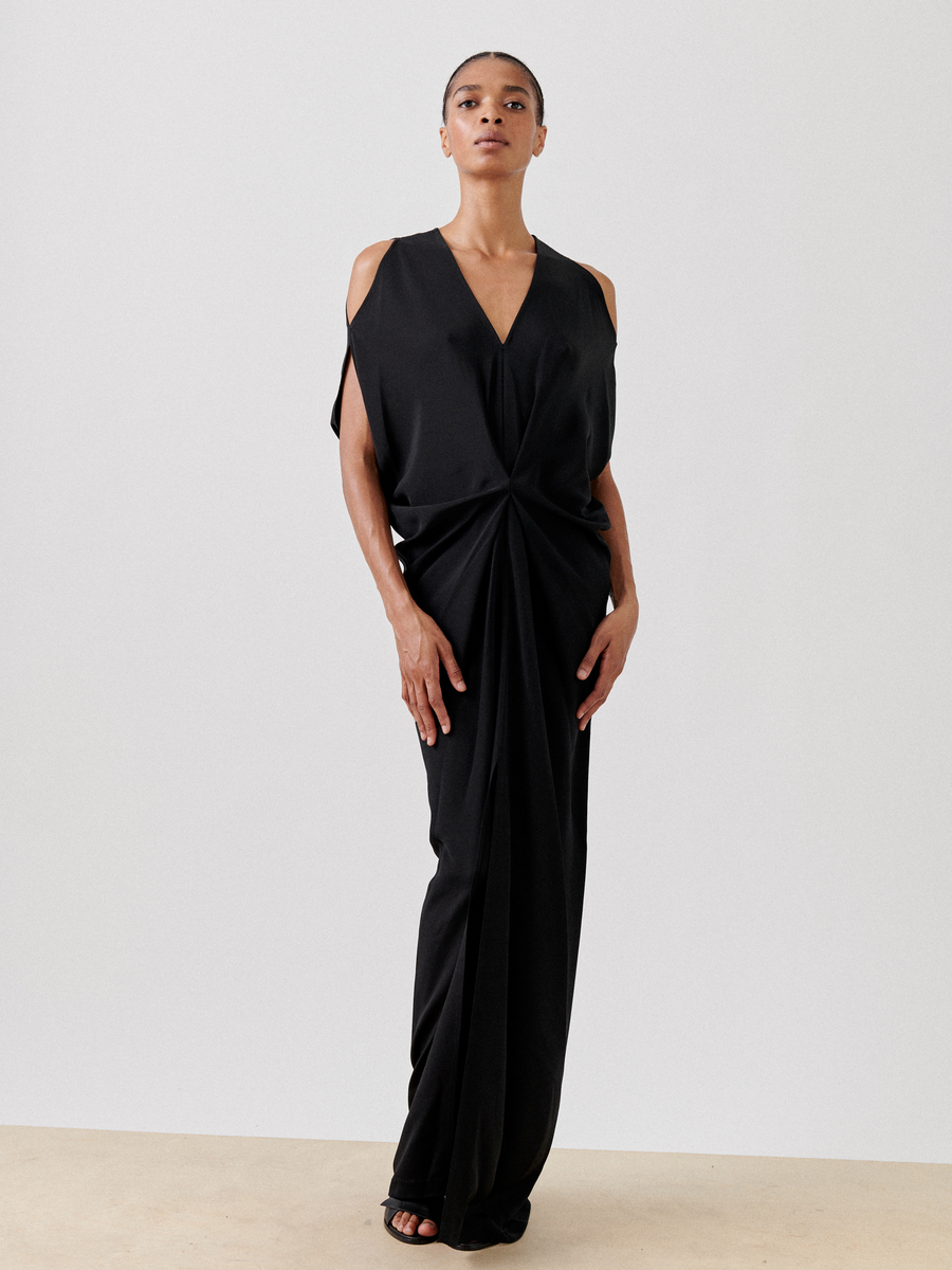 Long Miu Dress in Silk Crepe Zero Maria Cornejo