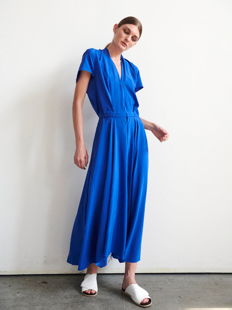 Zero + Maria Cornejo Maki Wave Dress in Silk Charmeuse Zero + Maria Cornejo Maki Wave Dress in Silk Charmeuse