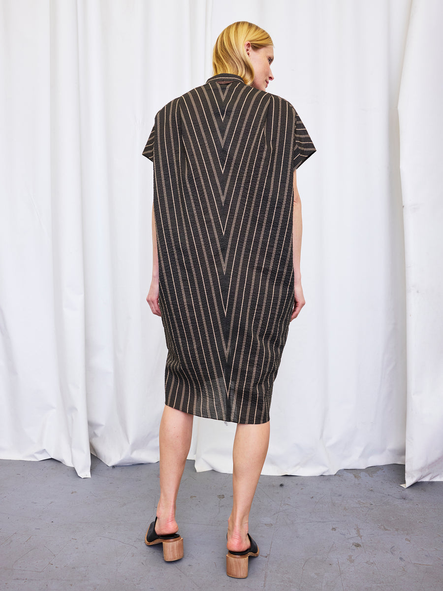 Fin Gaban Dress in Ripple Stripe | Zero + Maria Cornejo