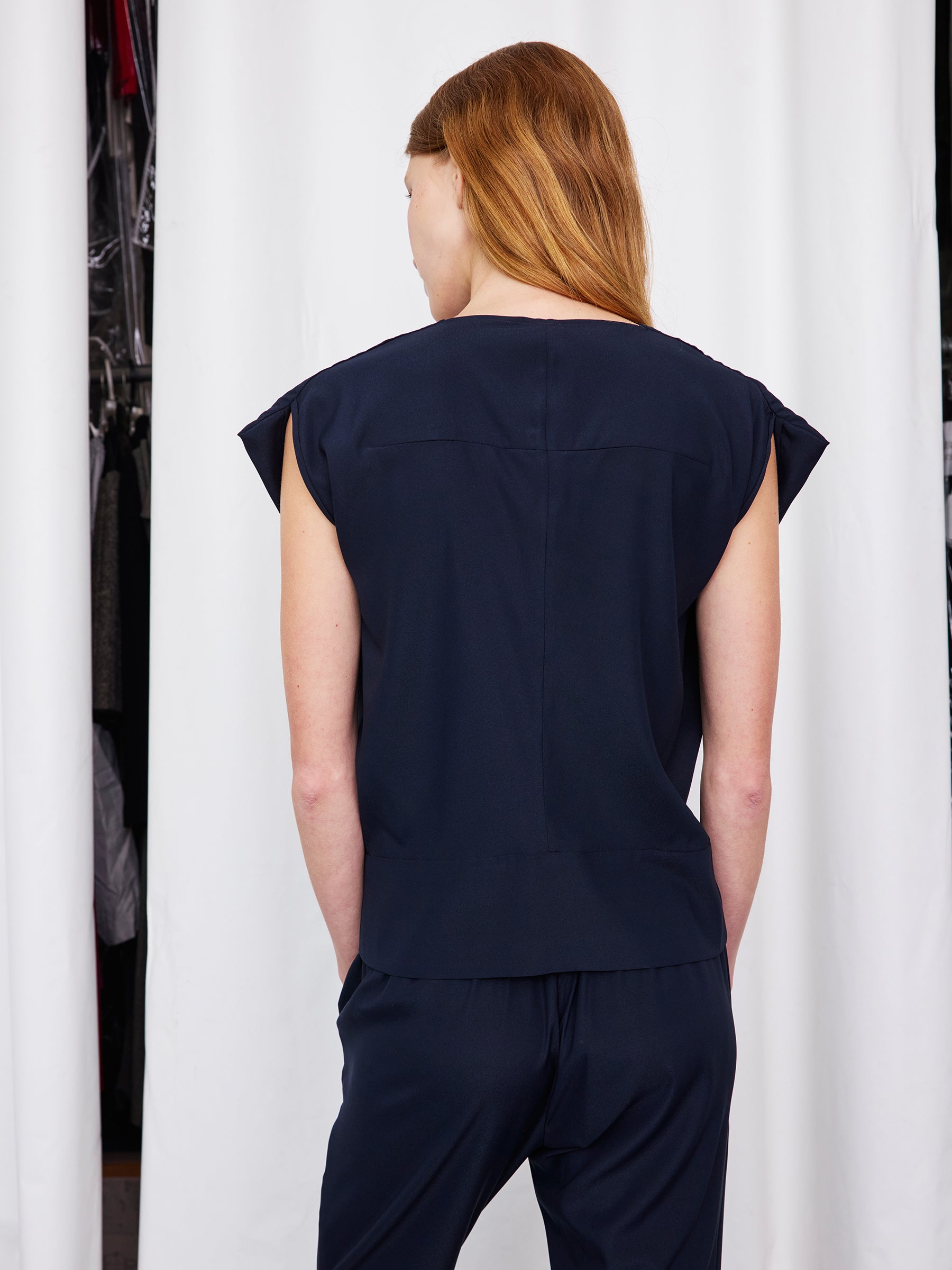 Wrap Mido Top in Silk Charmeuse | Zero + Maria Cornejo