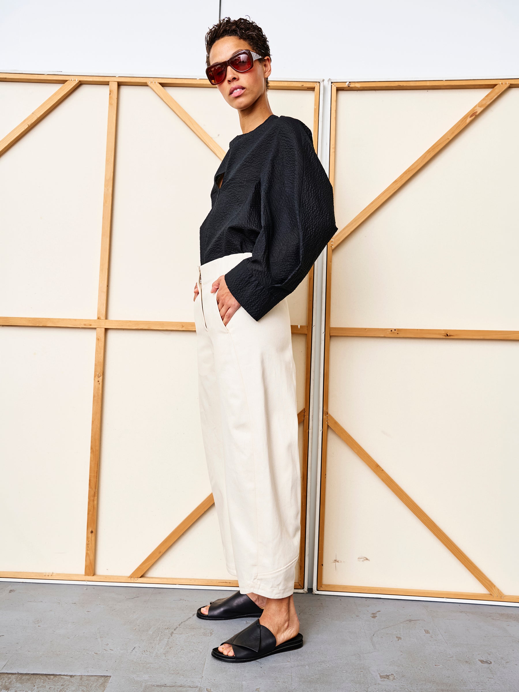 Aissa Cargo Pant in Eco Denim | Zero + Maria Cornejo