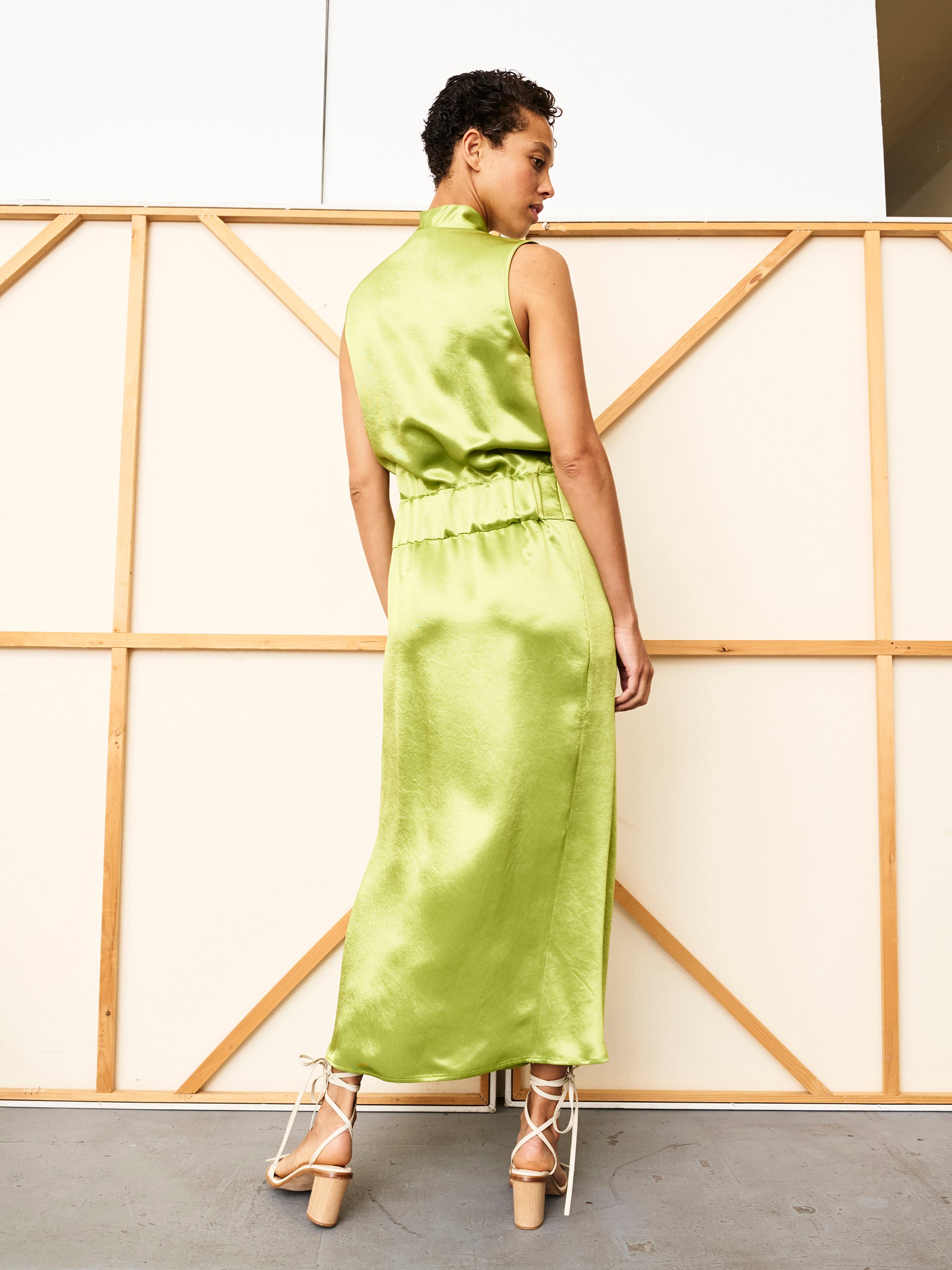 Jazmin Ero Dress in Shiny Drape | Zero + Maria Cornejo