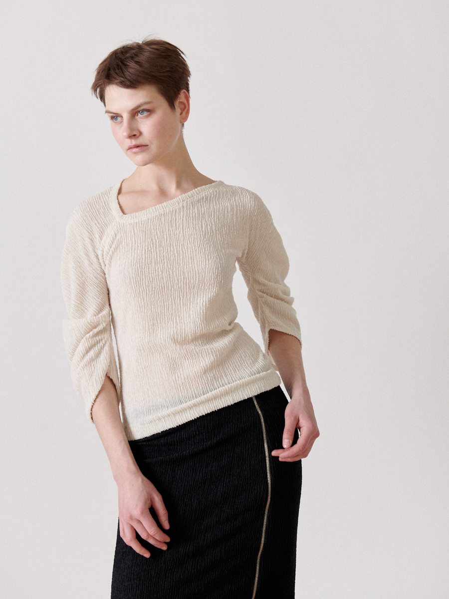 Long-Sleeved Off Kilter Top