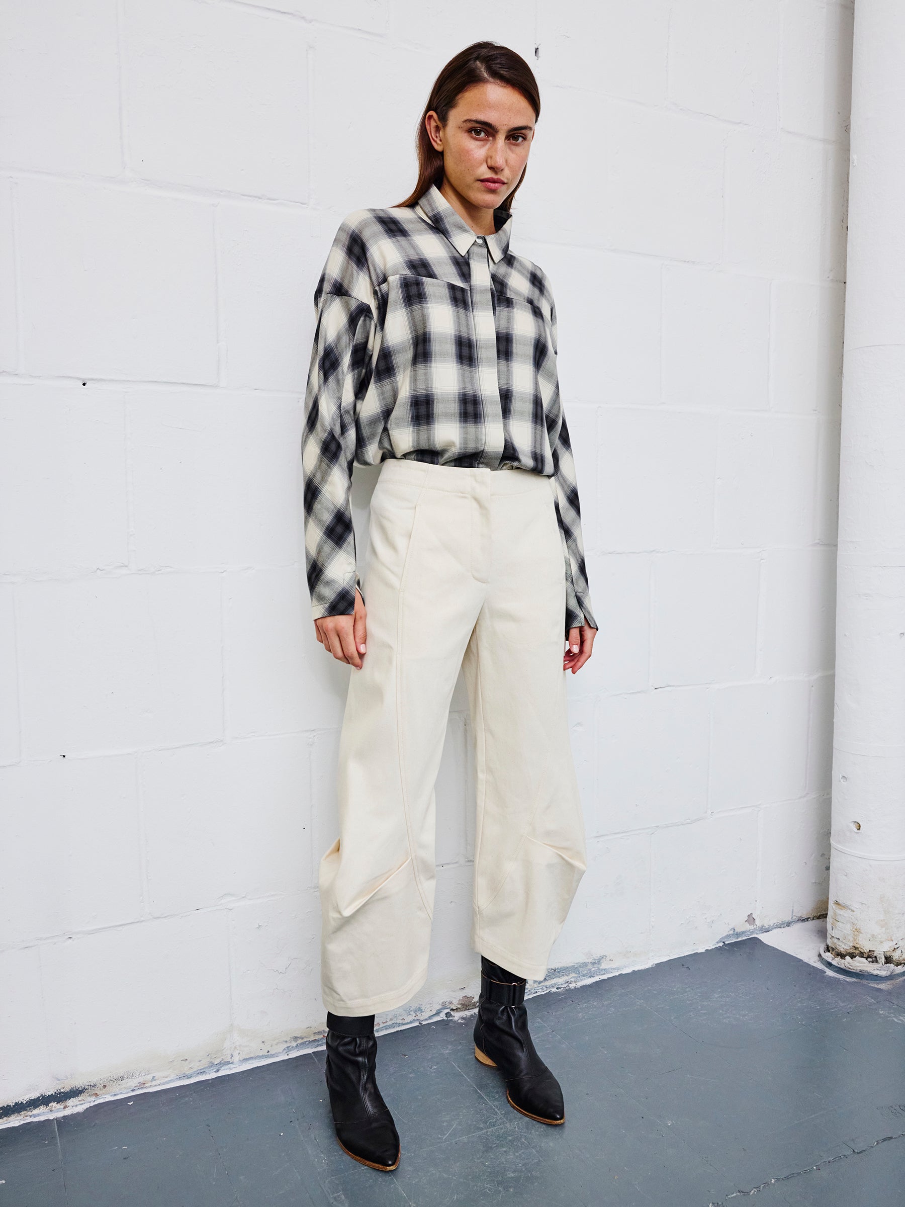 Beetle Culotte in Eco Denim | Zero + Maria Cornejo