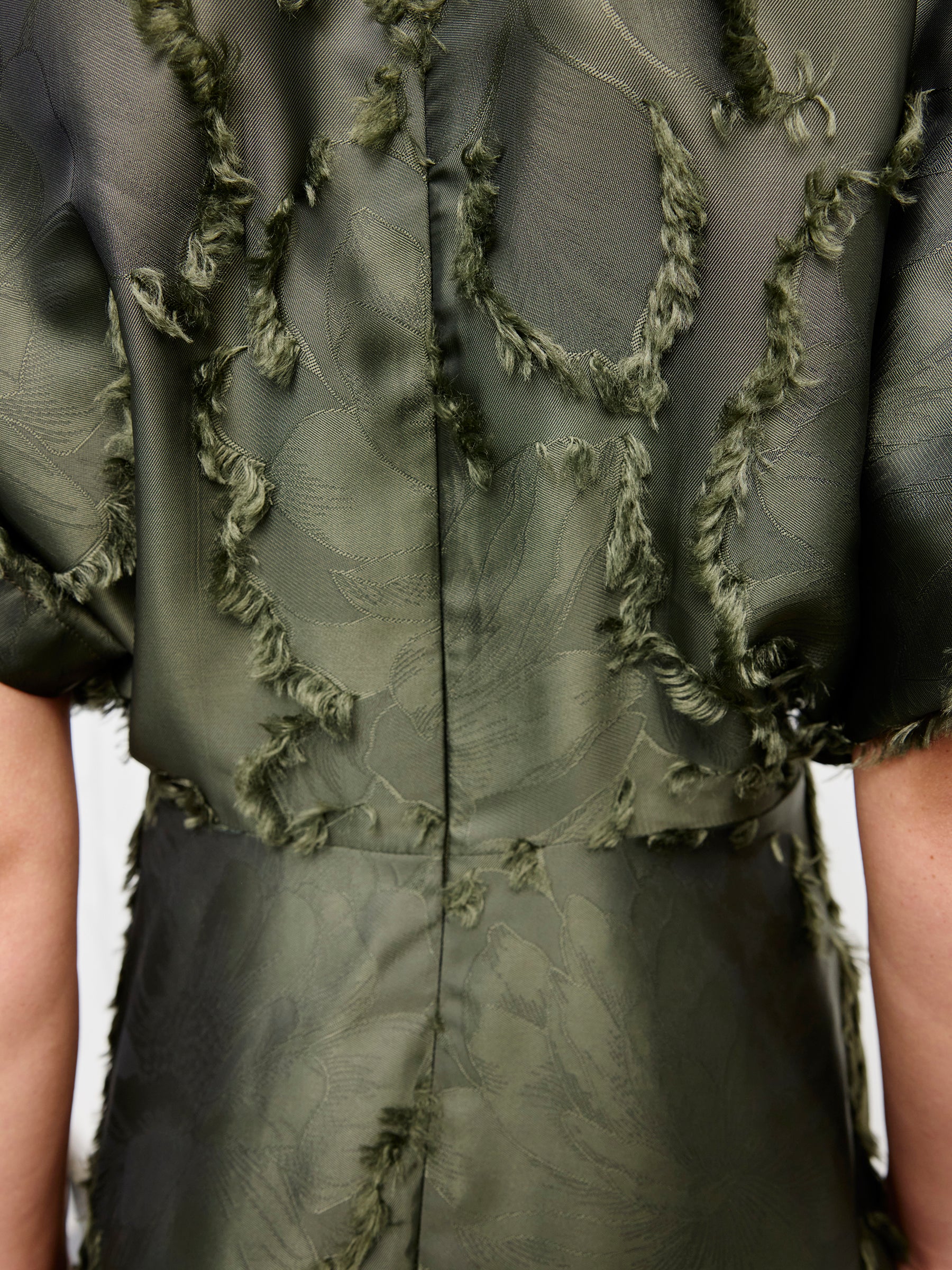 Long Aki Wave Dress in Lotus Coupe | Zero + Maria Cornejo
