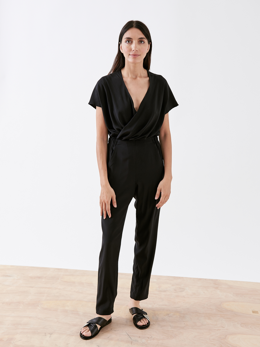 Twist Front Jumpsuit - Final Sale