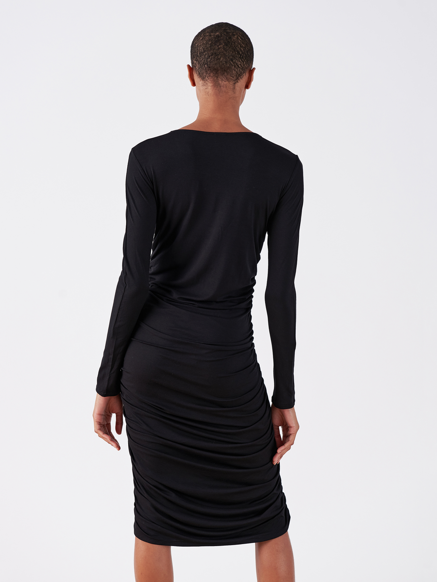 Long-Sleeved Ruched Remi Dress - Final Sale