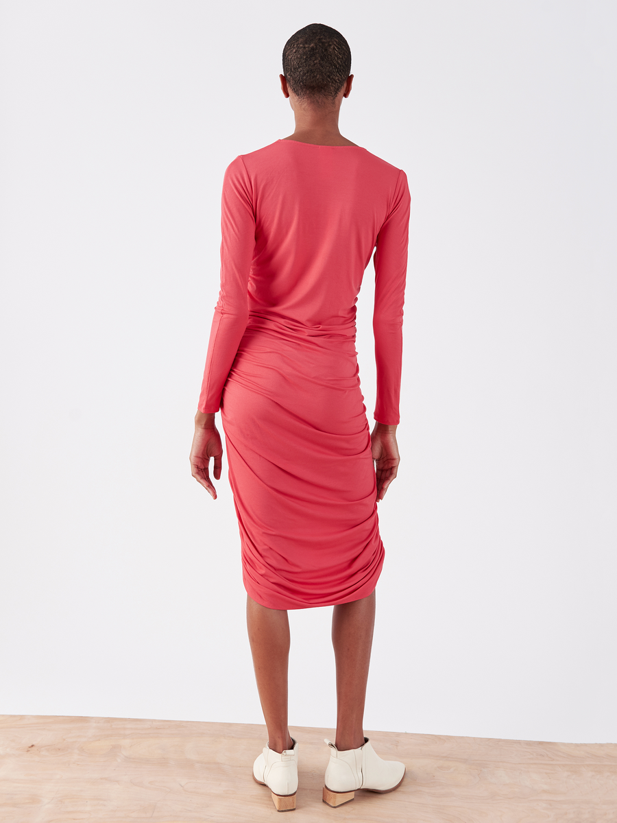 Long-Sleeved Ruched Remi Dress - Final Sale