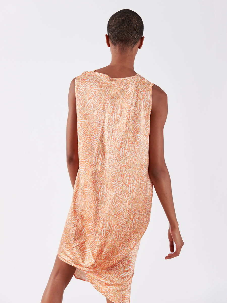 Twist Shoulder Ibit Dress - Final Sale