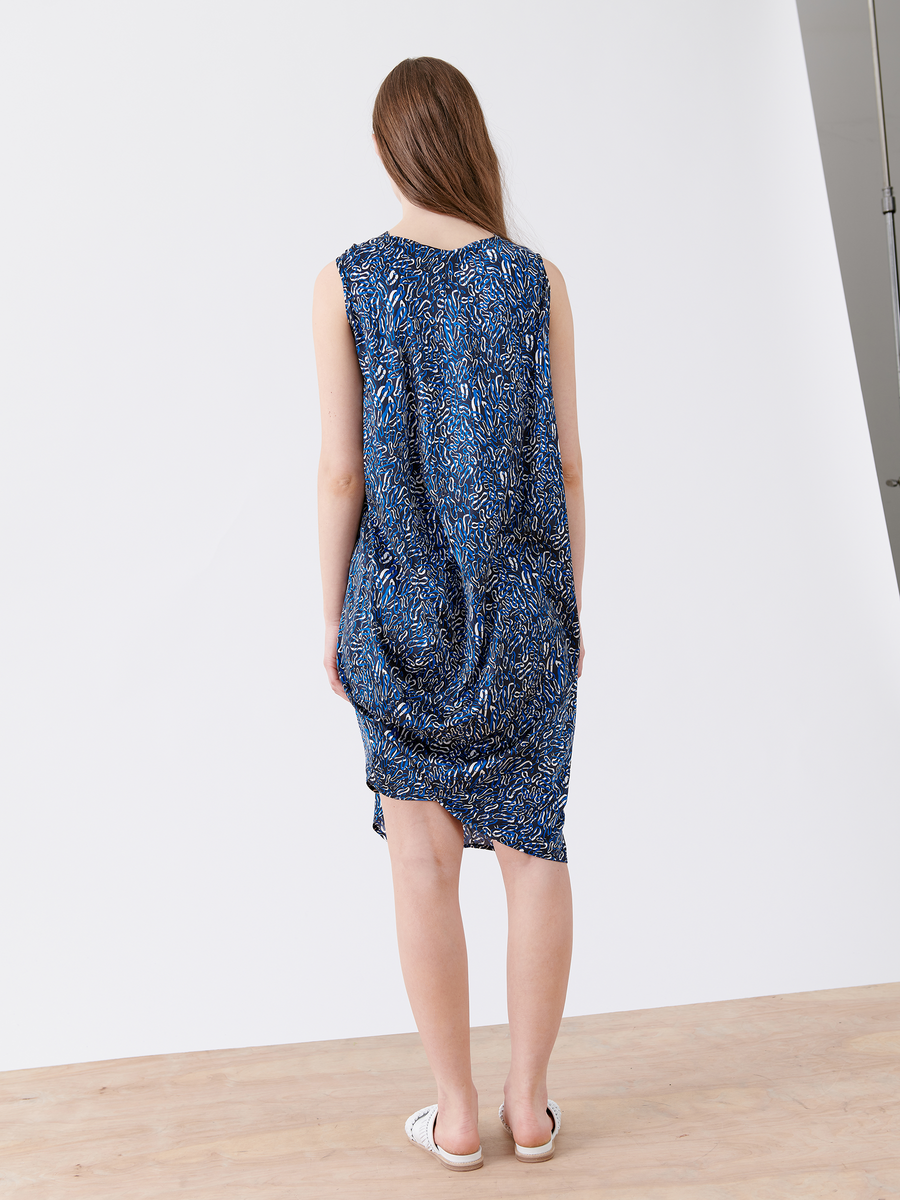 Twist Shoulder Ibit Dress - Final Sale