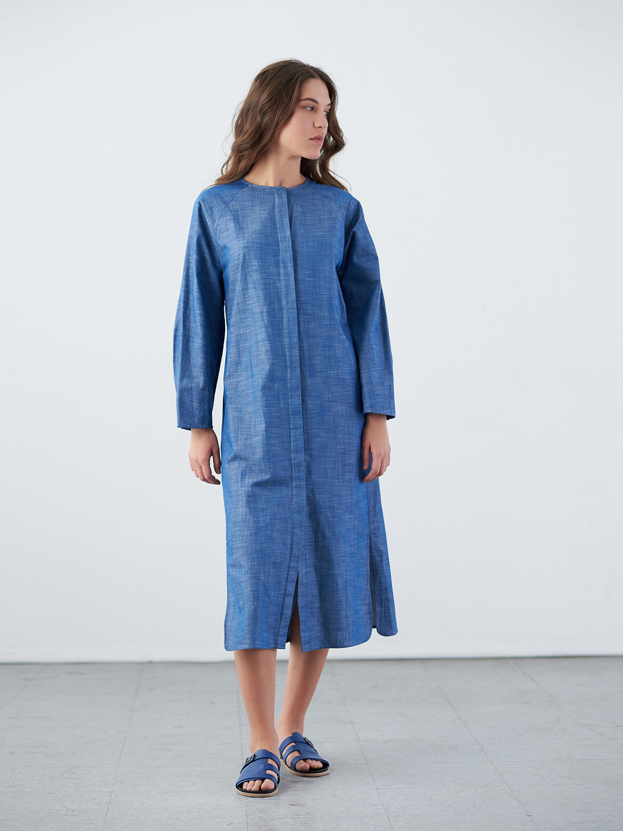 Long-Sleeved Luca Shirt Dress - Final Sale