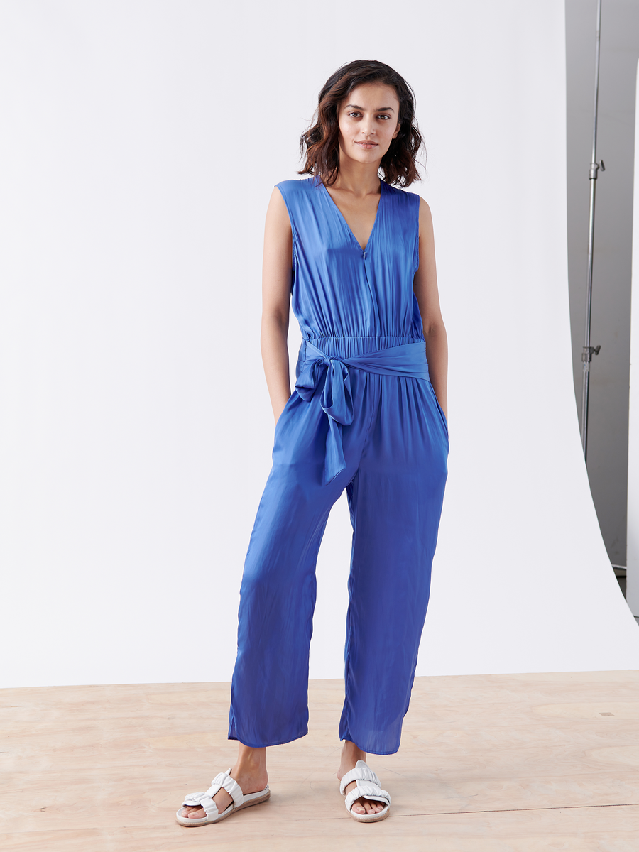 Tie Front Jumpsuit - Final Sale