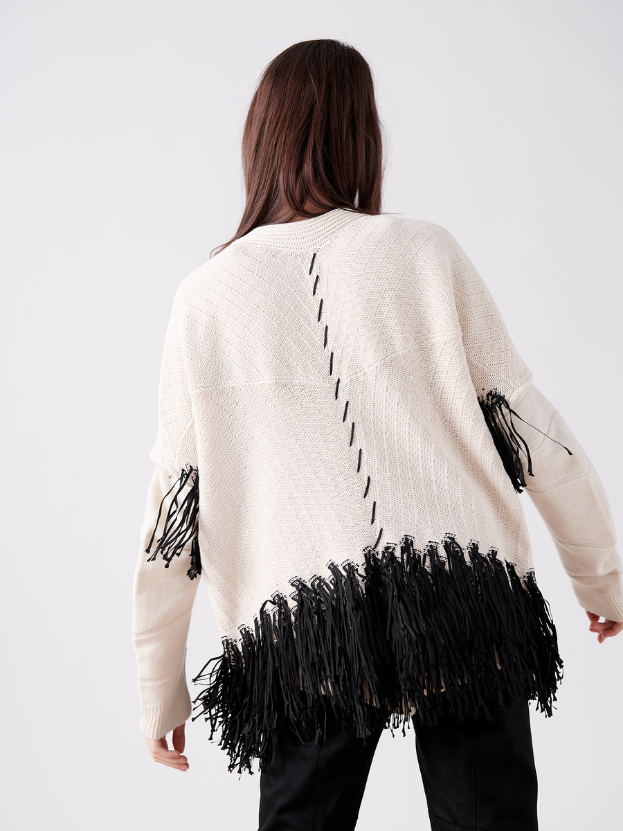 Fringe Hex Shrug - Final Sale